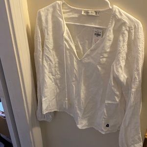 White peasant blouse from Abercrombie and Fitch